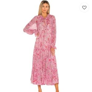 FREE PEOPLE Feeling Groovy Oversized Maxi Dress Summertime Pink | XS | NWT